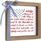 I Pledge Allegiance to the Flag of United States of America Sign, 6x6 Inch Rustic Wood Framed 4th of July Independence Day Patriotic Decor, Americana Decoration for Home Office Table Desk